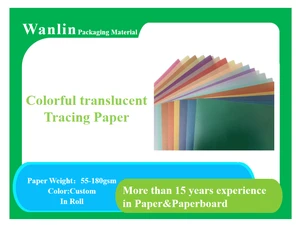A3 Size Colored Vellum Paper Sulfate Paper Sheets for Wedding Invitations