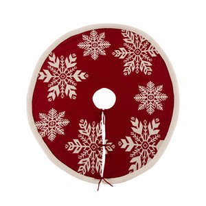 High Quality Classic Christmas Tree Decorative Accessories Tree Skirt With Snowflake For Home Mall