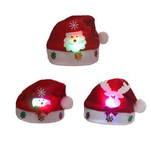 Christmas Decorations Children's & Adult Cartoon Glowing Hats Christmas Gift