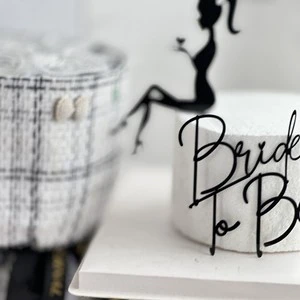 Beautiful Girl Wedding Bride to Be Cake Side 18th Girl Birthday Decoration Love Acrylic Cake Decoration Cake Topper Suppliers