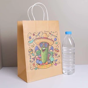 YS Wholesale Custom Handmade Recyclable Kraft Paper Bags American Style Wedding Gifts Festive Laminated Finish Food Sushi Jelly