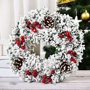 Christmas Decoration Artificial Christmas Party Wreaths and Garlands for Holiday Party Christmas Decorations Ornaments