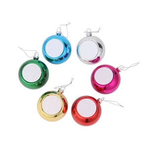 RubySub Colorful Christmas Ball Sublimation Christmas Ornaments Christmas Decoration Supplies