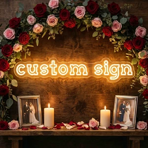 Wedding Neon Sign,Custom Gothic Wedding Neon Sign: Personalized Old English Decor,Custom Western Neon Sign