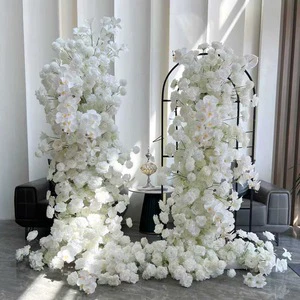 Durable Folding Silk Floral Arch 7ft-8ft Freestanding Design for Dance Party Venue