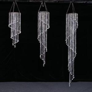 Factory Direct Wedding Acrylic Decoration Wedding Party Acrylic Connection Bead Spiral Ceiling Decoration