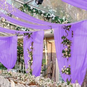 Custom Tulle Ceiling Drape Fabric for Hotel Banquet Wedding Stage Event Decoration Rental Supplier
