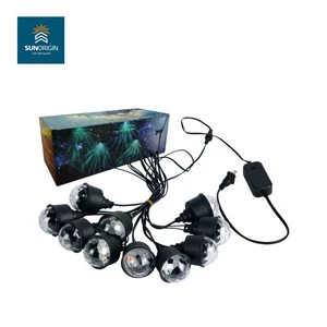 Hot Selling Plastic Indoor Outdoor IP44 Waterproof RGB LED Dimmable Coffee Lights String Lights for Holiday Wedding Party