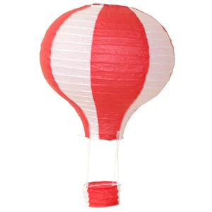 Creative Hanging Paper Hot Air Balloon Lanterns Decor Foldable Air Balloons for Wedding Birthday Party Celebration Home Decor