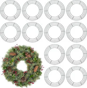 Manufacturer Wholesale Wreath Iron Ring DIY Metal Circle Iron Ring Iron Wreath Art Christmas Flower Bouquet Wreath Decoration
