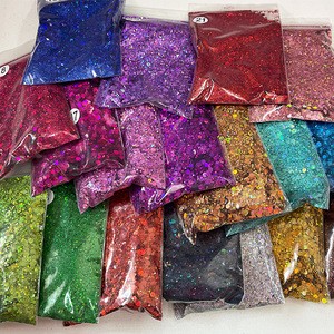 Hot Nails Art Chunky Bulk Glitter Sequins Chunky Tumbler Craft Glitter Flakes for Party Decoration