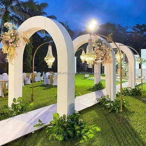 Wedding Events Decorations Walkway Entrance White Pvc Wedding Arch Stage Backdrop Stand