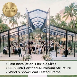 Custom Cathedral Church Luxury Marquee Tent Wedding Party Event Outdoor Aluminum Frame Waterproof Commercial Canopy CE Certified