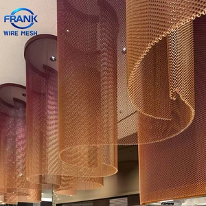 Architectural Stainless Steel/Aluminum Decorative Mesh Chain Link Curtain For Ceiling Design