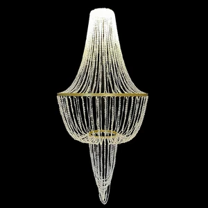 Wedding Decoration & Supplies New Professional Ready-Made Luxury Wedding Chandeliers One-Piece Acrylic Iron Art Ceiling Lighting for Hotel Auditoriums Stage