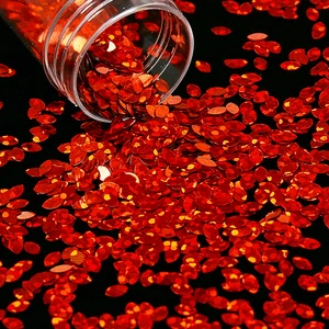 High Quality Red Rice Shape Sequins GRS & OEKO Sequins for Craft, Wedding & Party Decoration, Bulk Supply