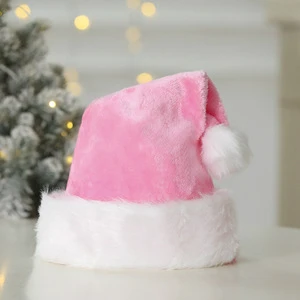 New Hot Selling Modern High-end Plush Soft Christmas Hat with Enlarged and Thickened Large Ball Santa Claus Design
