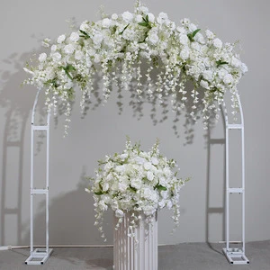 Cross Border New Design Wedding Artificial Flower Arrangements Ball Arch Centerpieces Backdrop Flower Decor Model 125