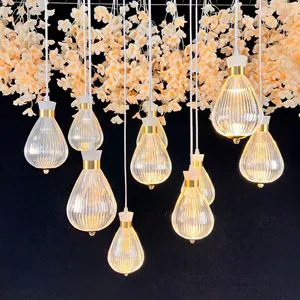 Direct Wholesale Wedding Props Venue Layout Hot Air Balloon 10heads Small Chandelier Wedding Hall Ceiling Decorative Lights