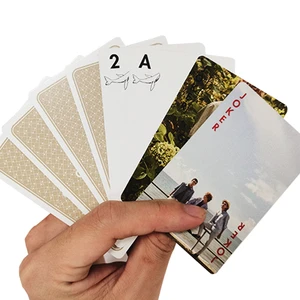 Professional Custom Design Wedding Guest Personalized Beautiful Gift 54 Numbers Playing Cards With Leaflet And Box For Wedding