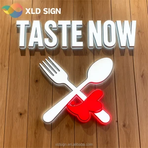 Manufacturer Custom Waterproof Led Illuminated Outdoor Light 3D Channel Letters Sings Restaurant Shop Store Front Led Signs