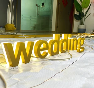 Wedding Custom 3D Will You Marry Me Led Sign Acrylic Wedding Sign for Channel Letters Signs Outdoor