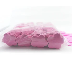 Beautiful Flameproof Confetti Wedding Pink Biodegradable Tissue Paper Flower Shape Custom Color