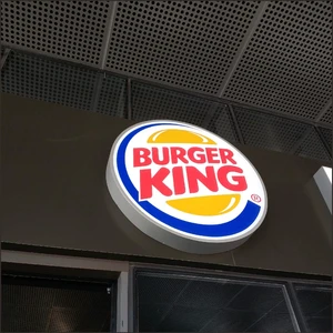 Custom 3D Round Light Box Logo LED Sign Wedding Stainless Steel IP54 Waterproof Marquee Letters UV Printed Transformer Powered