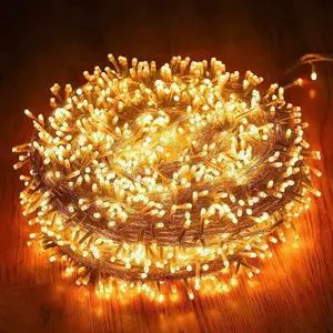 LED String Light 10M IP44 Rechargeable Waterproof Warm White Dimmable Christmas Lights Indoor Outdoor for Wedding Decorations