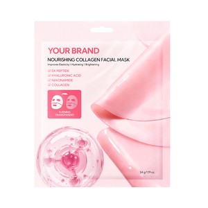 YOUR BRAND NOURISHING 5X PEPTIDE HYALURONIC ACID NIACINAMIDE COLLAGEN FACIAL MASK