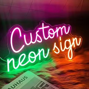 Romantic Custom Dimmable LED Neon Sign For Wedding Proposal Park Decorations For Car Company Taxi With Custom Acrylic Logo