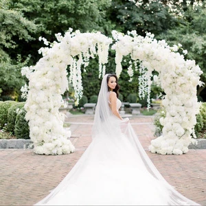 ZT- B010 Fashion Metal White Gold Arch for Wedding Stage Flower Decoration Decorative Arches