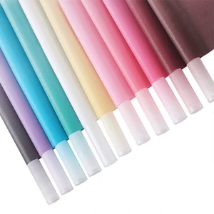 High Quality 58x58cm Korean Matte Gradient Waterproof Glitter Shinny Bouquet Flower Wrapping Paper