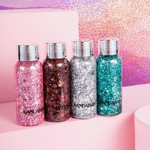 Private Label Wholesale Festival Party Art Flash Body Glitter Cream Makeup Face Hair Body Laser Sequins Glitter Gel