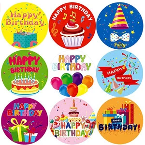 Best Seller Happy Birthday Sticker For Wholesale