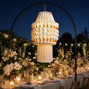 Rustic Hanging Decor Hot Selling Special Occasion Backdrop Flower Integration Wedding Stage Ceiling Decoration