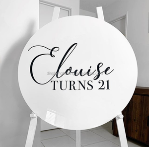 Personalized Acrylic Wedding Welcome Sign Stand
