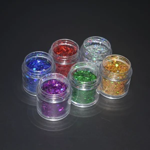 JQ 10g Bottle Square Laser Glitter Large Sequins for Christmas Party, Stage Eye Makeup, Nail Art & Resin DIY Crafts Decor