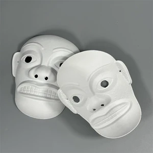 Factory Oem Biodegradable Paper Pulp Diy Mask for All Kind of Party