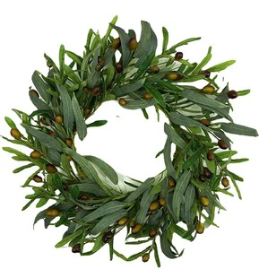 Spring Wreaths for Front Door Summer Green Wreath Greenery Christmas Wreath for All Season