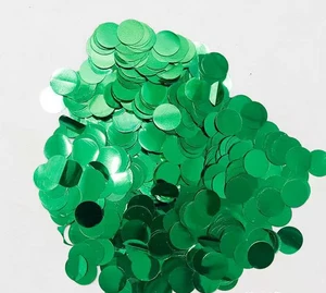 Customizable Eco-Friendly Green PET Round Sparkle Sequins for Party Decor Balloon Garlands Table Confetti Cake Toppers