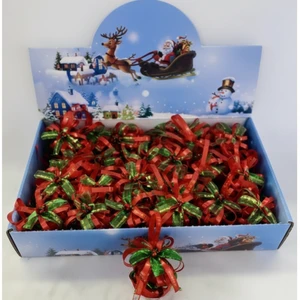 Red Glitter Ball Pendant 6 cm Set of 24 Pieces Sparkly Christmas Tree & Ball Decorations 8445579570233