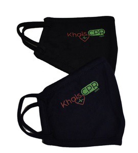 Cotton Eco-Friendly Reusable Party Face Mask with 4-Color Silk Screen Printing and Holiday Theme