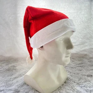 Cheap Thermal Transfer Custom logo Santa Claus Hat Degradable Nonwovens Hat Eco-friendly Christmas Hats