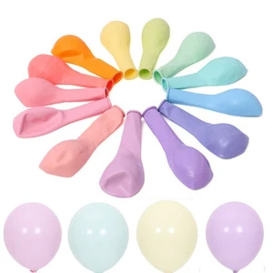 Party Balloons Wedding Birthday Wholesale 100 Pcs a Pack 10 Inch Macaron Color Latex Helium Balloons