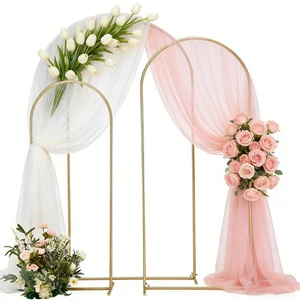 Gold Metal Arch Backdrop Stand for Weddings Iron Arched Frame for Birthday Parties & Graduation Ceremonies Decorative Frame