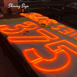 Custom Glowing 3D Letter Neon Sign LED Acrylic Sign for Business Wedding Party Decor