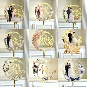 Classic Style Digital Printed Paper Cake Decorations for Wedding Engagement Party Supplies