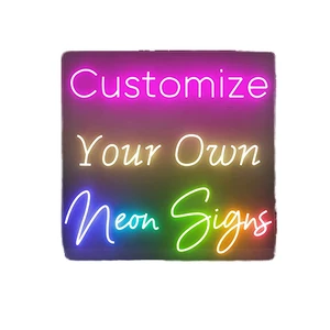 Events Decor UV Fluorescent Neon Sign Custom Logo for Wedding Parties with Remote Control AC Powered