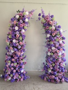 Customizable New Style Factory Direct Sale Wedding Background Cloth Flower Arch Simple Style Romantic Wedding Flower Arch
